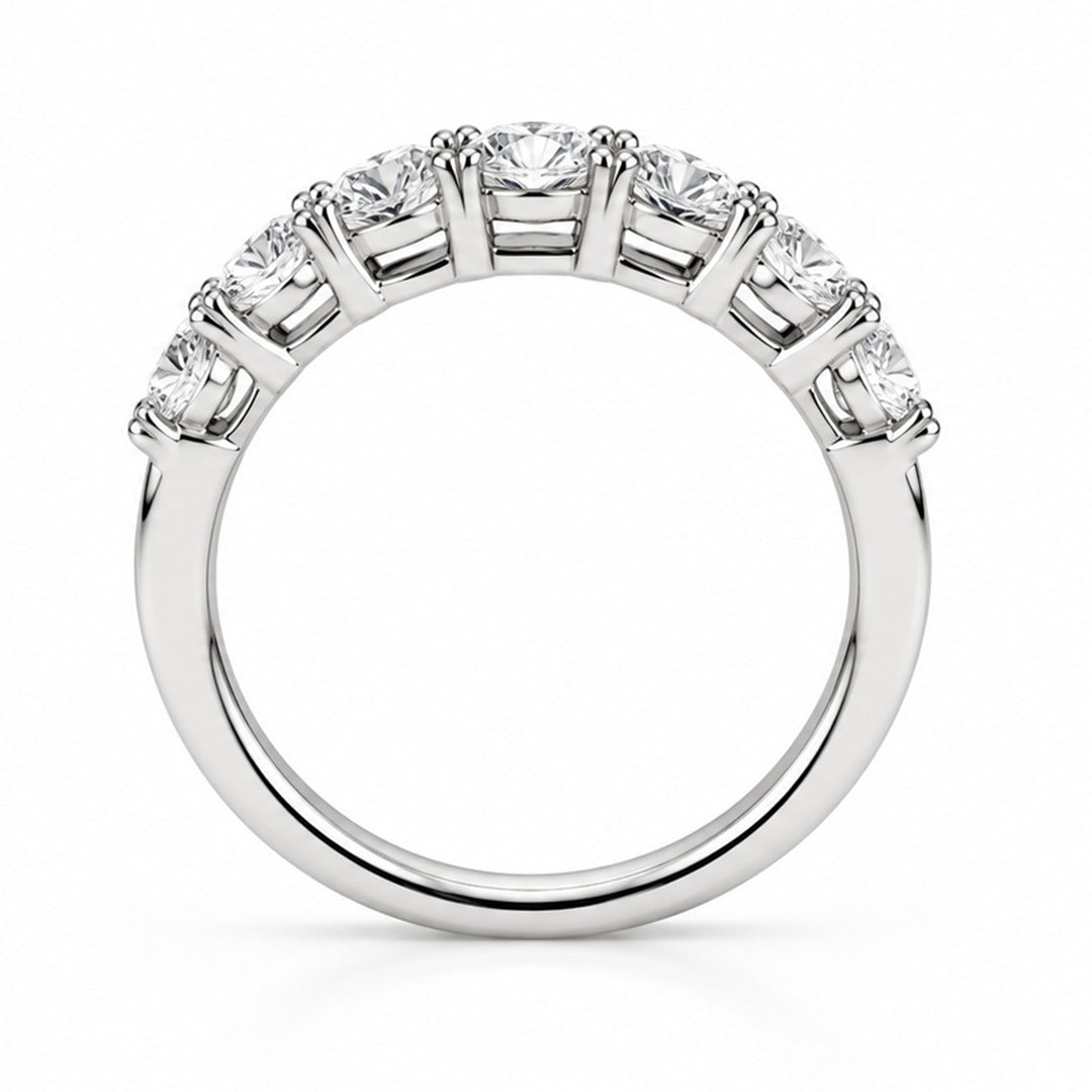 Raffi&Co.® 14K White Gold 1.00 ctw Round Lab Grown Diamond Anniversary Band — angle view