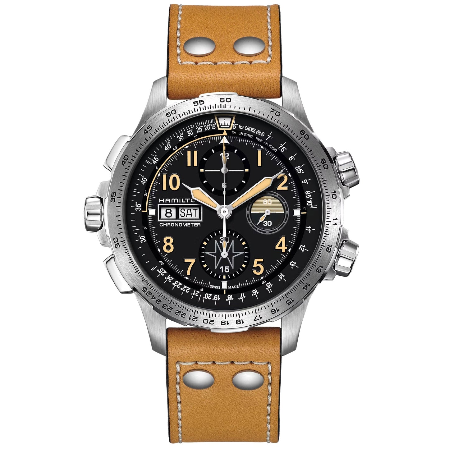 Hamilton Khaki Aviation X-Wind Day Date Auto Chrono 45mm Watch