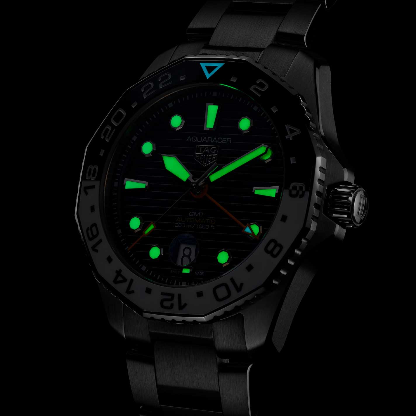 TAG Heuer Aquaracer Professional 300 GMT Calibre 7 Automatic 43mm Watch
