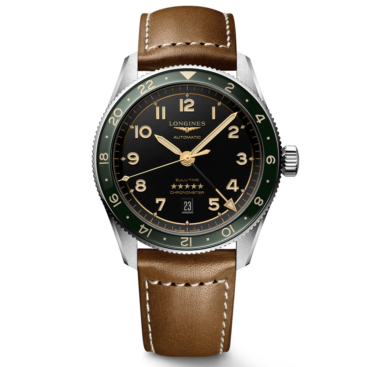 Longines Spirit Zulu Time Automatic 42mm Watch
