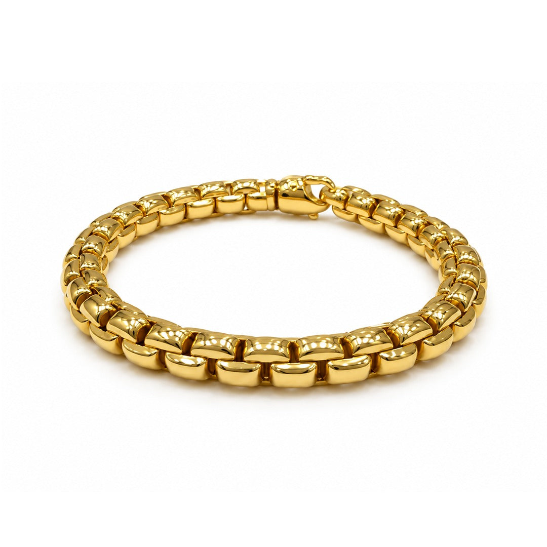 Raffi&Co.® 18K Yellow Gold Box Link Bracelet — front view