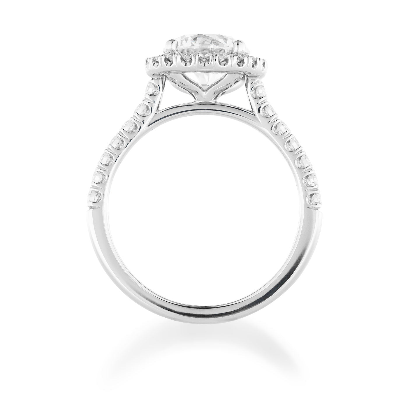 Raffi&Co.® Signature 14K White Gold Round Brilliant Halo Diamond Engagement Ring