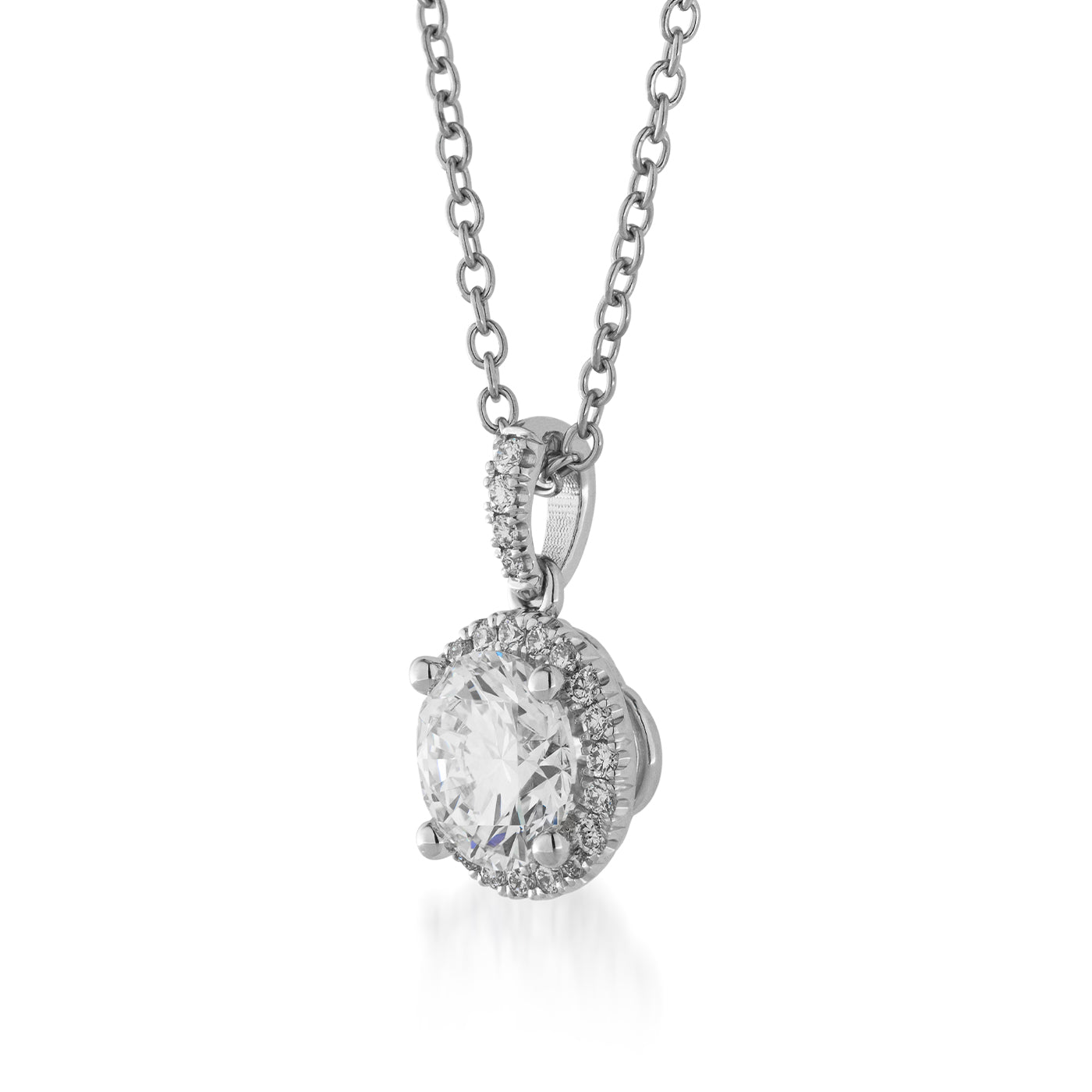 Raffi&Co.® 14K White Gold Lab Grown Diamond Pendant Necklace