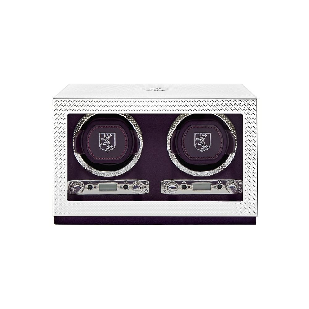 WOLF 1834 Silver Double Watch Winder