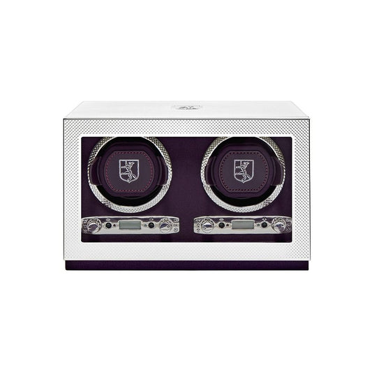 WOLF 1834 Silver Double Watch Winder