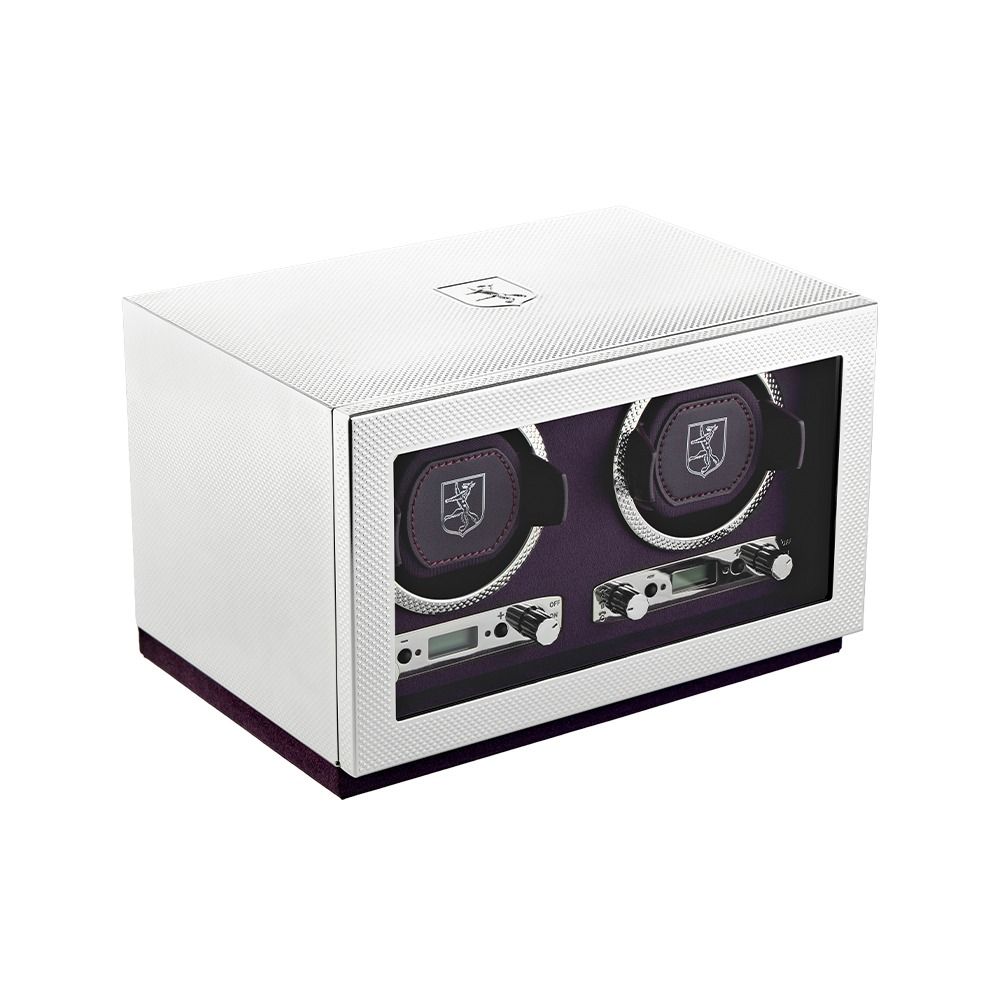 WOLF 1834 Silver Double Watch Winder