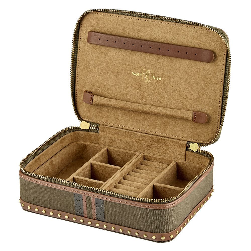 WOLF 1834 Ida Travel Zip Jewellery Case