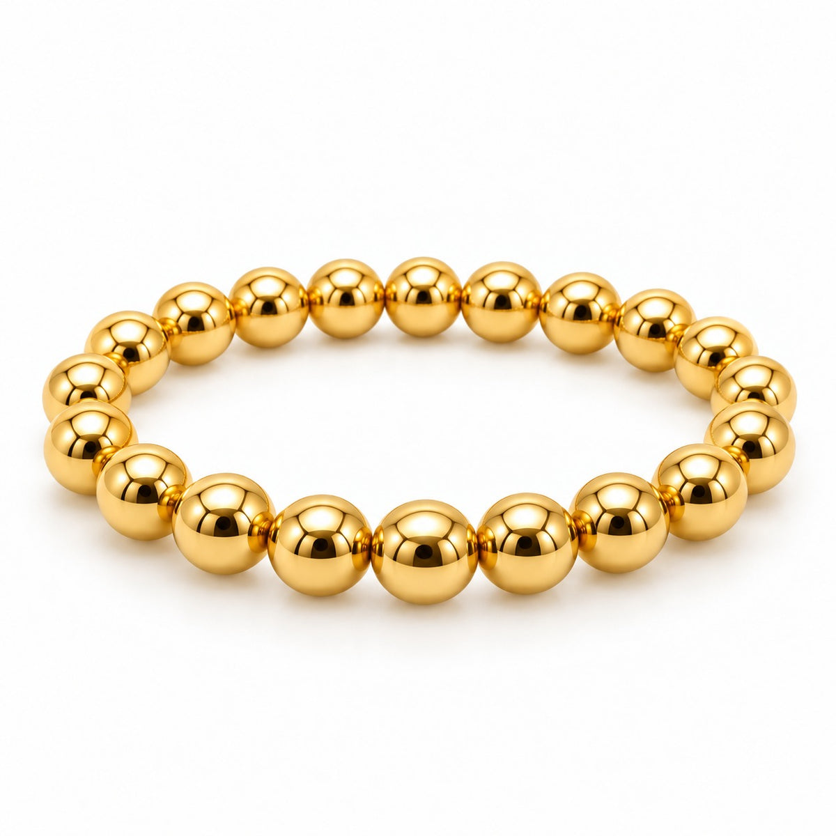 Raffi&Co.® 18K Yellow Gold Graduated Bead Bracelet — front view