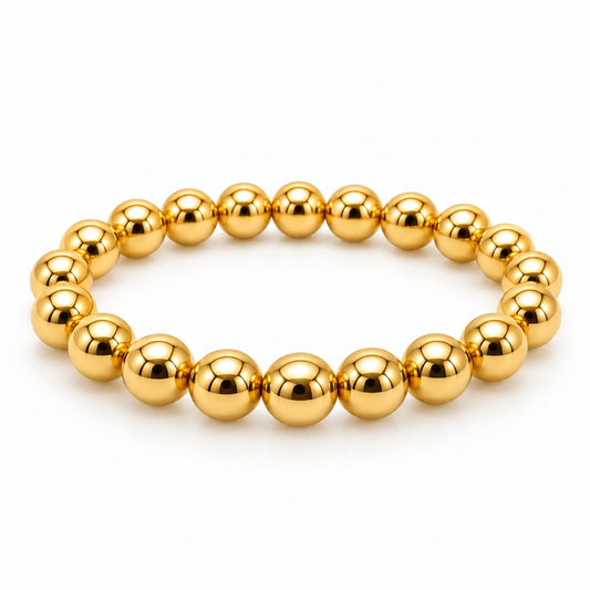 Raffi&Co.® 18K Yellow Gold Graduated Bead Bracelet — front view