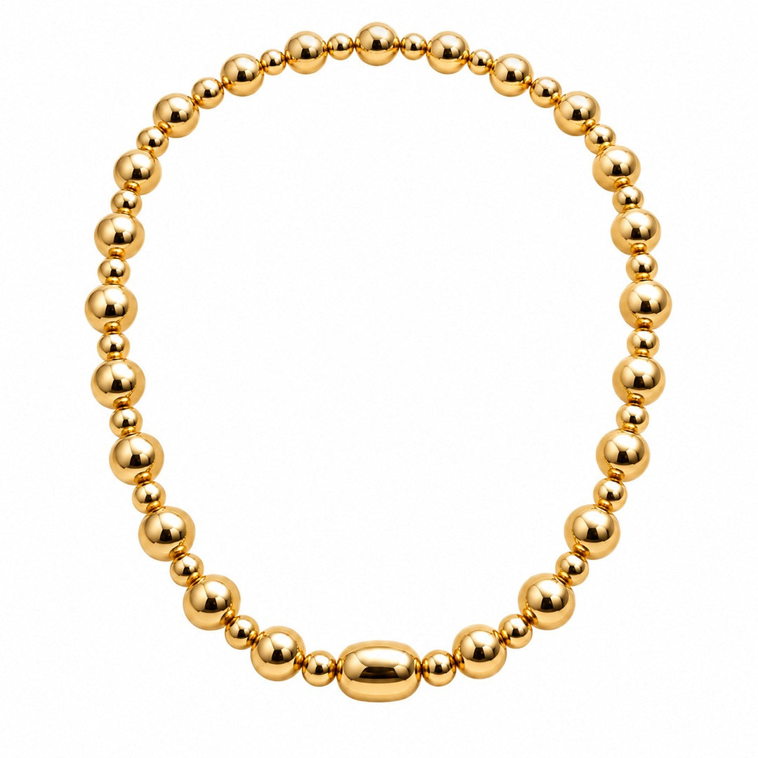 Raffi&Co.® 18K Yellow Gold Graduated Bead Necklace — front view