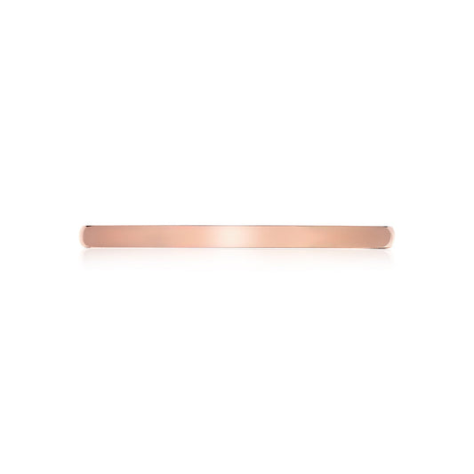 A Tacori Sculpted Crescent 18K Rose Gold Wedding Band elegantly sits on a white background, subtly reflecting light along its surface—showcasing the exquisite craftsmanship that Tacori is renowned for.