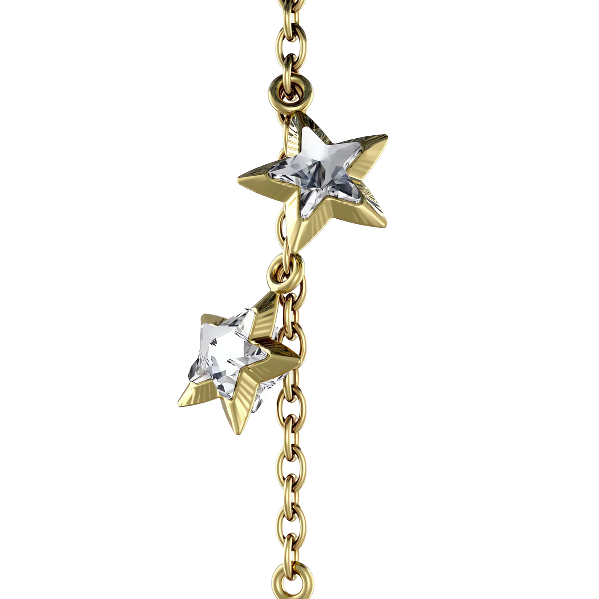 A close-up of the Swarovski Annual Edition Bell Ornament 2025 by Swarovski highlights its radiant, diamond-like faceted charm, beautifully captured against a plain white background. This exquisite collectible embodies the refined elegance admired at Raffi Jewellers and Swarovski Canada.