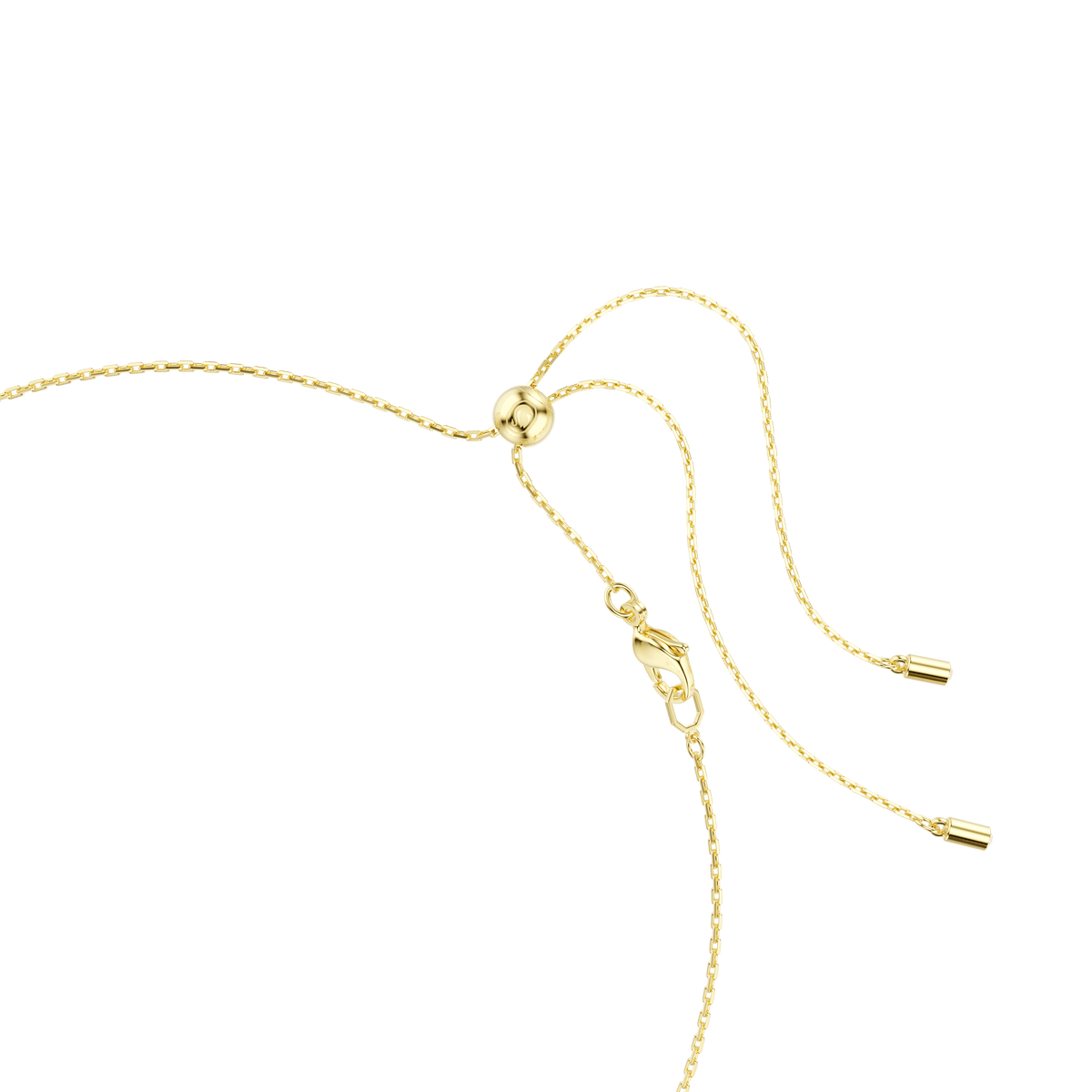 A delicate gold adjustable chain bracelet with a sliding bead and lobster clasp, set against a plain white background—ideal for pairing with the Swarovski Imber Necklace (Style Number: ), available from an authorized retailer of Swarovski Canada.