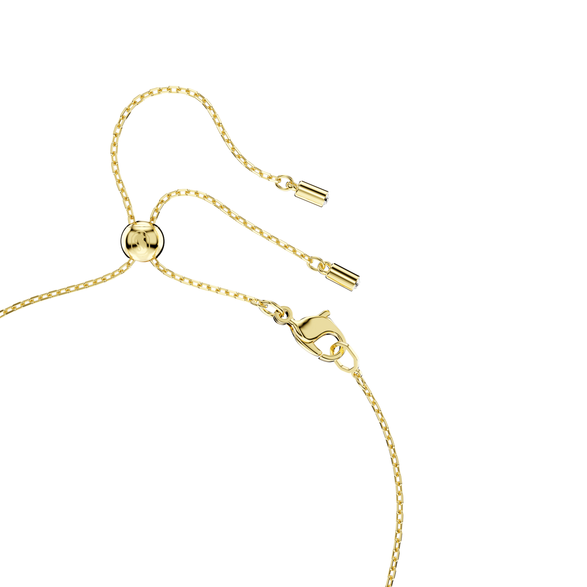 A striking Swarovski Mesmera Pendant in red and gold-tone, showcased against a plain white background, captures the refined elegance available at Raffi Jewellers—a renowned retailer for exceptional Swarovski Canada pieces.