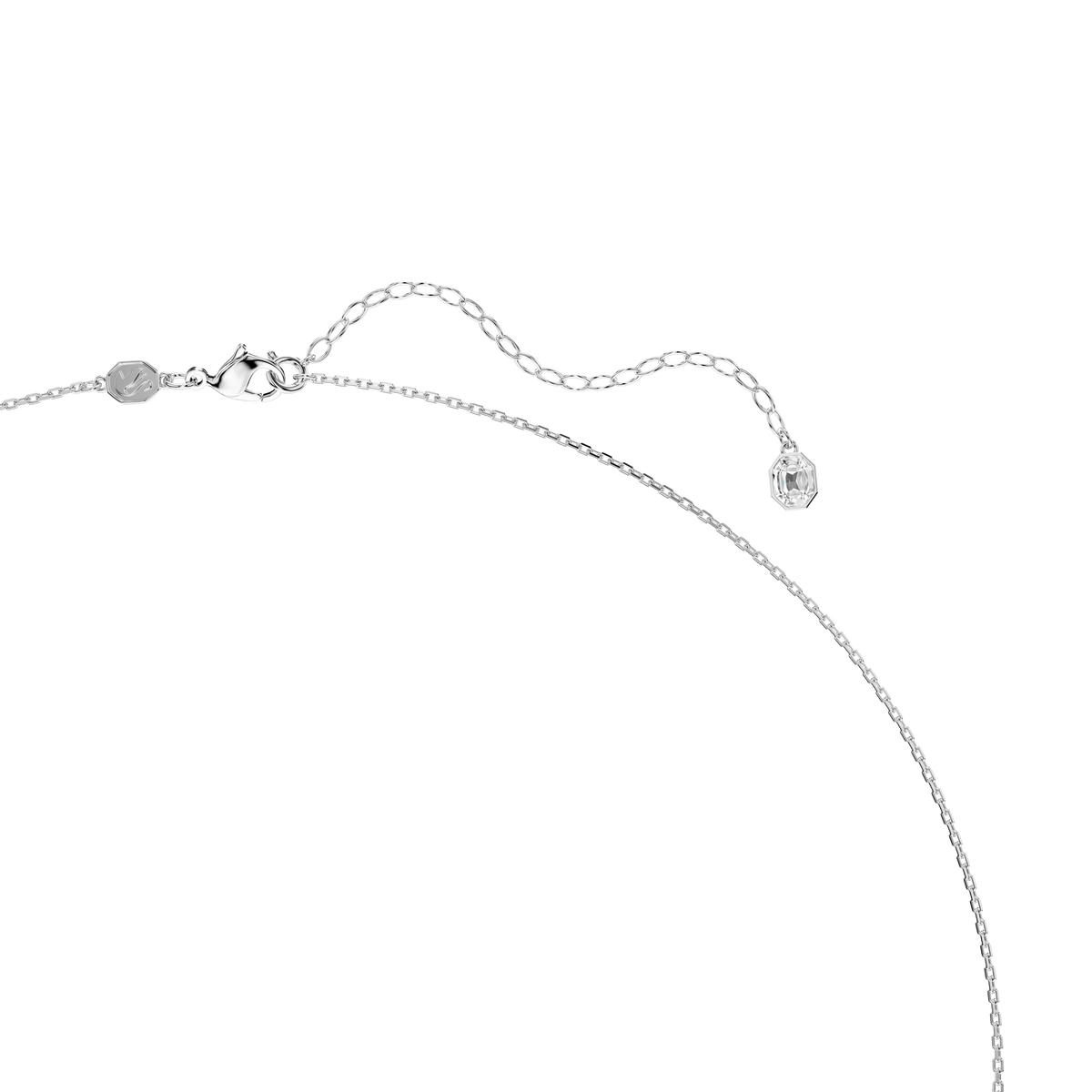 Introducing the Swarovski Ariana Grande x Swarovski pendant and brooch, a delicate dragonfly design featuring mixed-cut crystals and luminous Crystal Pearls set on rhodium plating. Evoking the shimmering hues of iconic Swarovski jewelry, this elegant piece is presented against a clean white background.