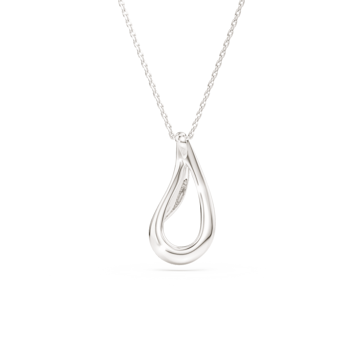 Swarovski Classica pendant, featuring a round-cut white crystal set in sterling silver on a fine long chain, displayed against a plain white background. This elegant Swarovski necklace is perfect for layering as part of a stylish layered look.