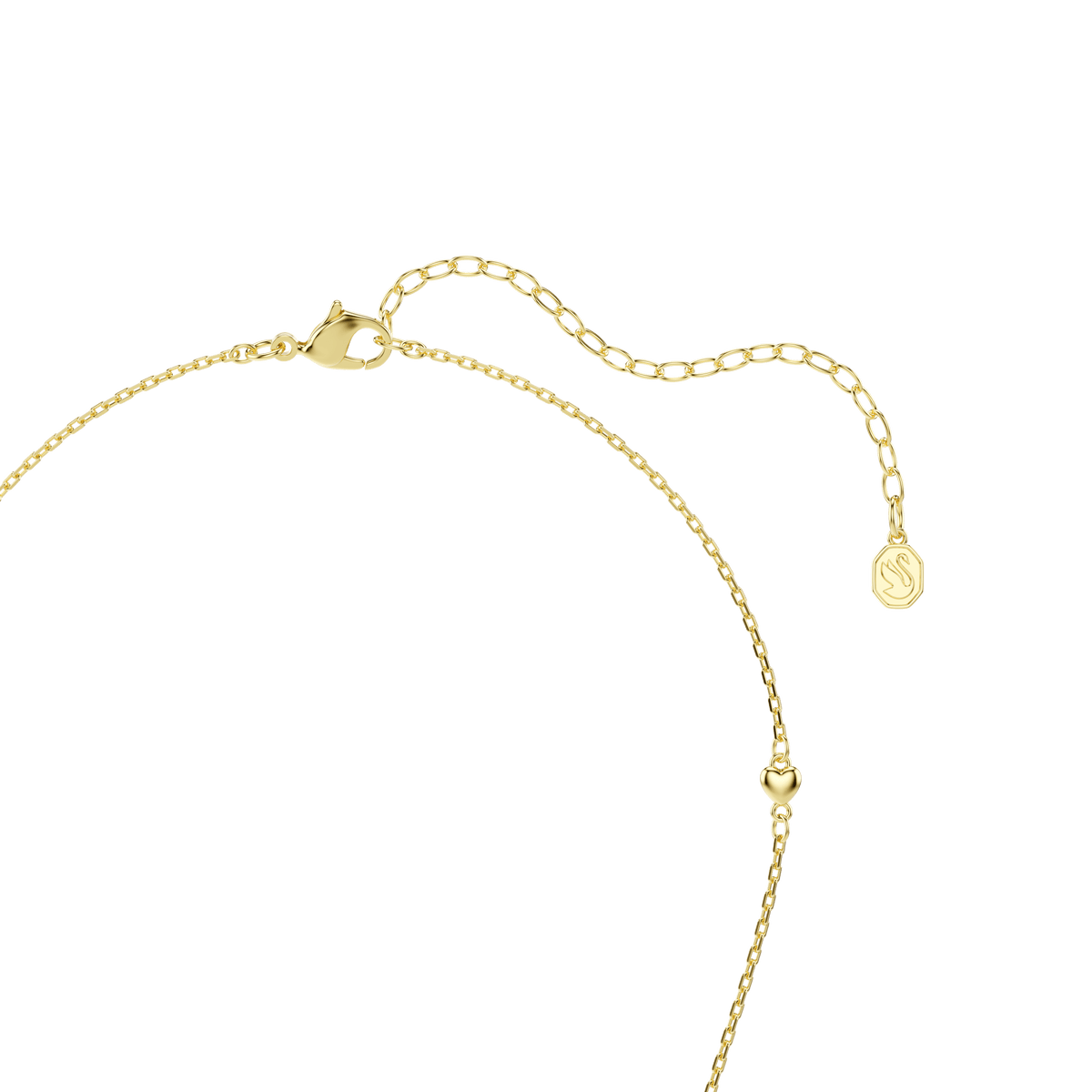 Discover timeless elegance with the Swarovski Idyllia pendant. This exquisite necklace features a delicate gold-finish chain adorned with a sparkling white heart-shaped Swarovski Zirconia and mixed-cut accents. The adjustable lobster clasp ensures a perfect fit, and the refined design is elegantly finished with a subtle charm, making it an ideal piece for everyday sophistication or special occasions.
