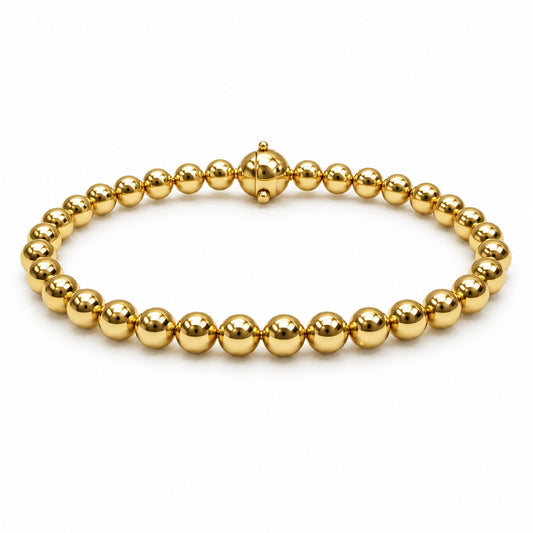 Raffi&Co.® 18K Yellow Gold Bead Bracelet — front view