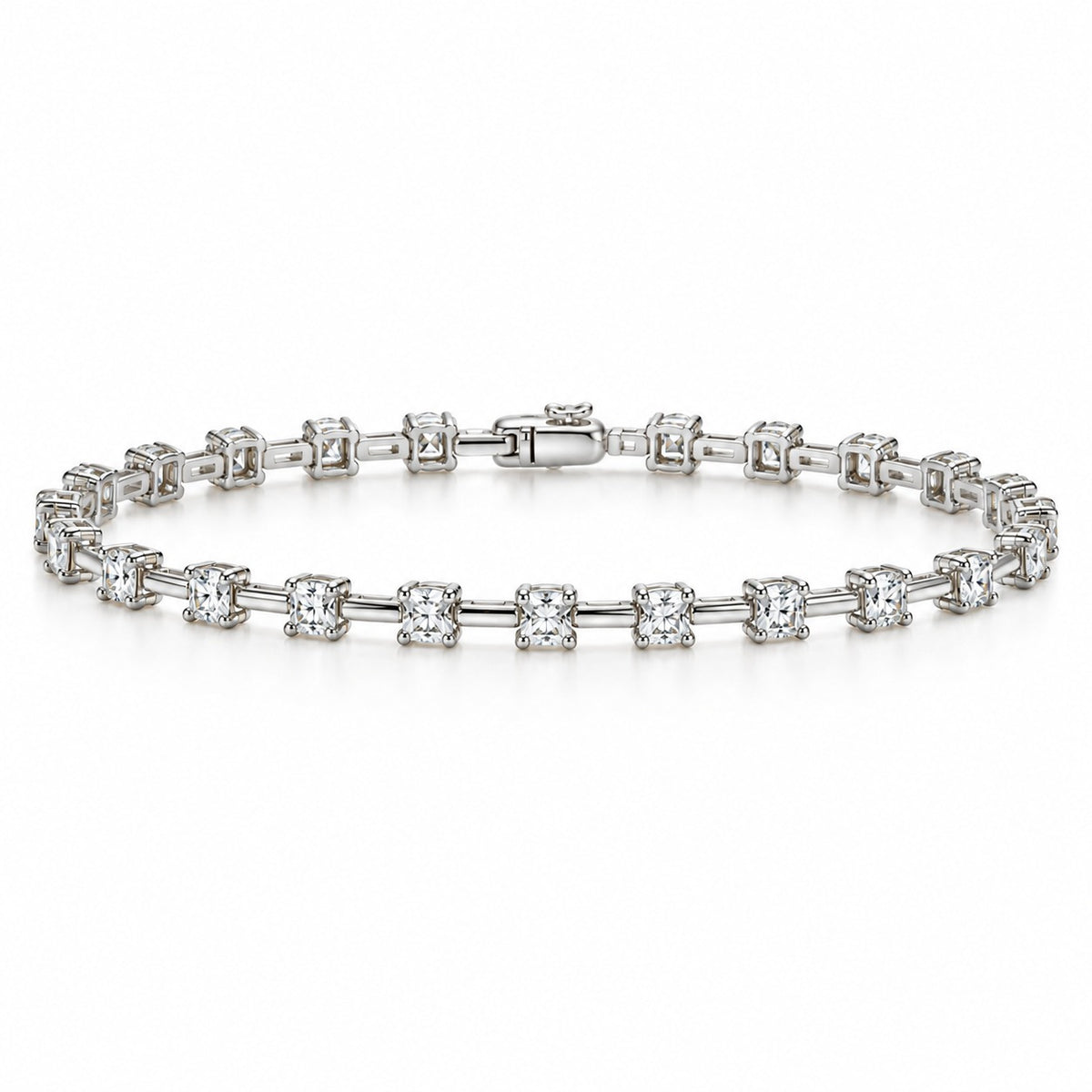 Raffi&Co.® 14K White Gold 6.00 ct tw Lab Grown Diamond Tennis Bracelet — front view