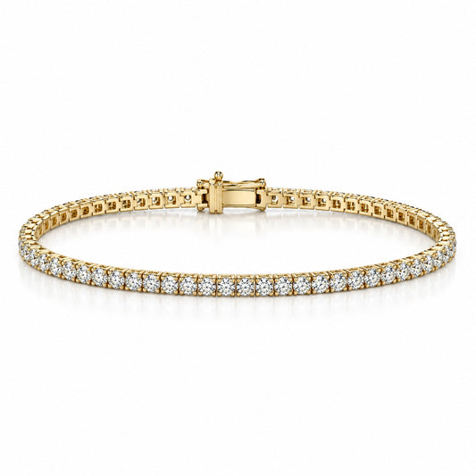 Raffi&Co.® 10K Yellow Gold 2.00 ctw Lab Grown Diamond Tennis Bracelet — front view
