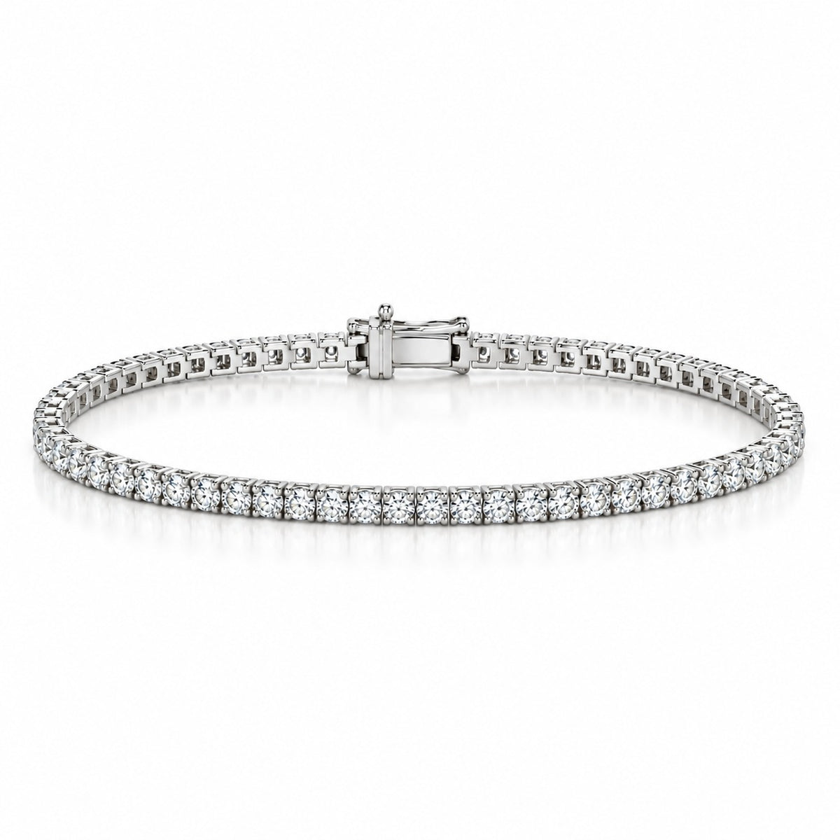 Raffi&Co.® 10K White Gold 2.00 ct tw Lab Grown Diamond Tennis Bracelet — front view