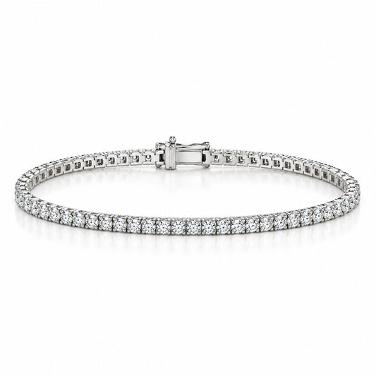 Raffi&Co.® 10K White Gold 2.00 ctw Lab Grown Diamond Tennis Bracelet — front view