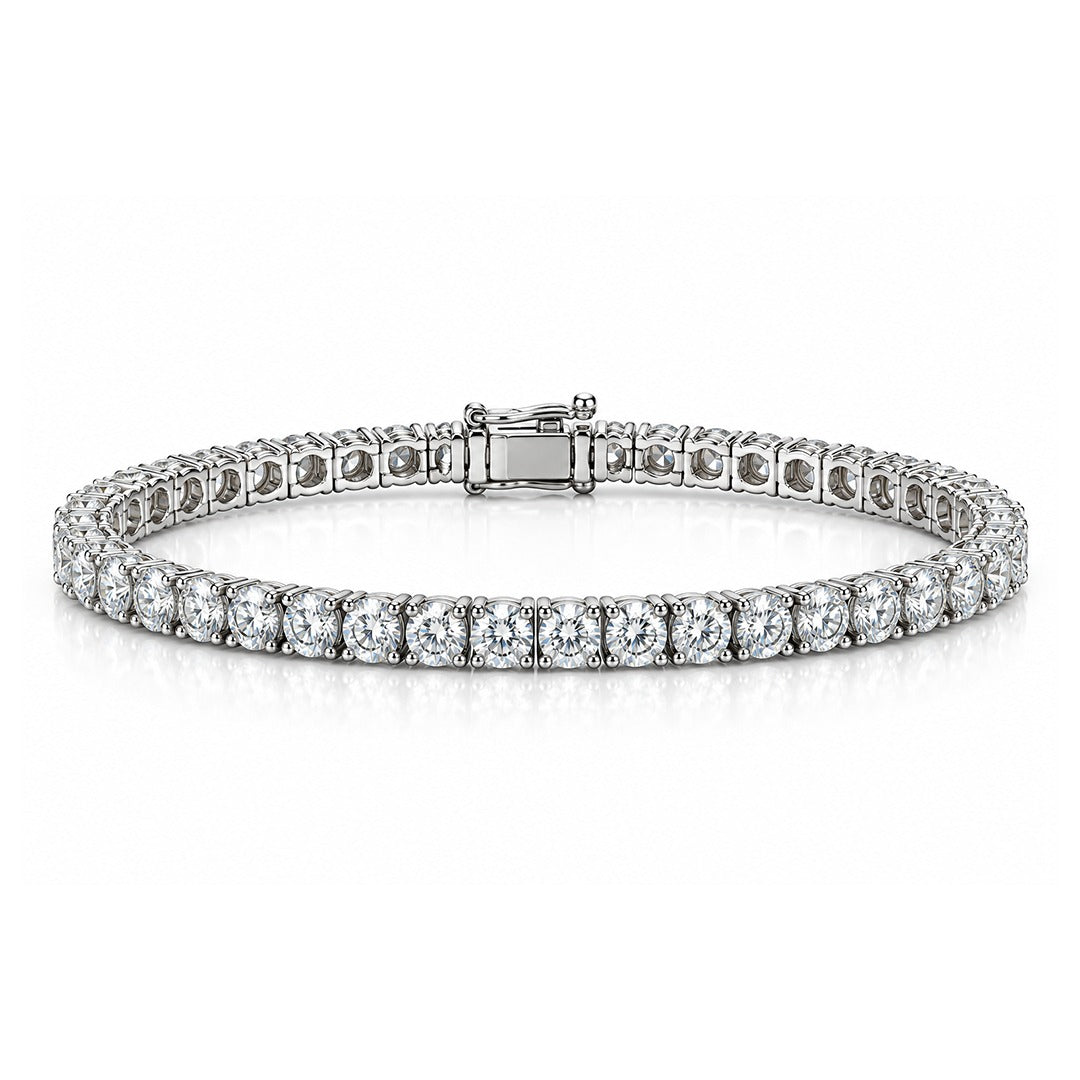 Raffi&Co.® 14K White Gold 3.10 ctw Round Diamond Tennis Bracelet — front view