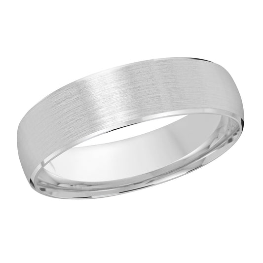 Product Description: The Malo Platinum Satin Finish 6mm Wedding Band exudes timeless sophistication with its sleek and polished silver design. Its satin finish creates a subtle brushed texture that casts soft shadows, while its reflective surface enhances elegance. This exquisite wedding band, displayed against a white background, showcases the craftsmanship synonymous with the Malo brand.
