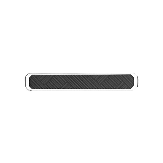 A sleek and sophisticated Montblanc Extreme 3.0 Stainless Steel Tie Bar with a refined finish and smooth edges exudes elegance, displayed from above on a plain white background.