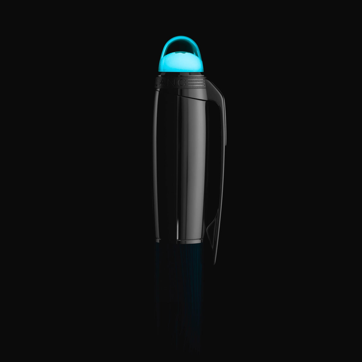 The Montblanc StarWalker PolarGreen Doue Fineliner Pen, by Montblanc, is centered on a dark background, its vivid hues evoking the striking contrasts of the Northern Lights.