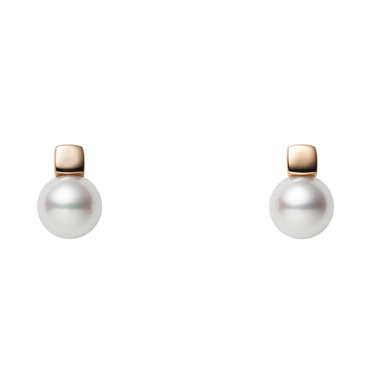 Mikimoto 18K Yellow Gold Akoya Cultured Pearl Stud Earrings