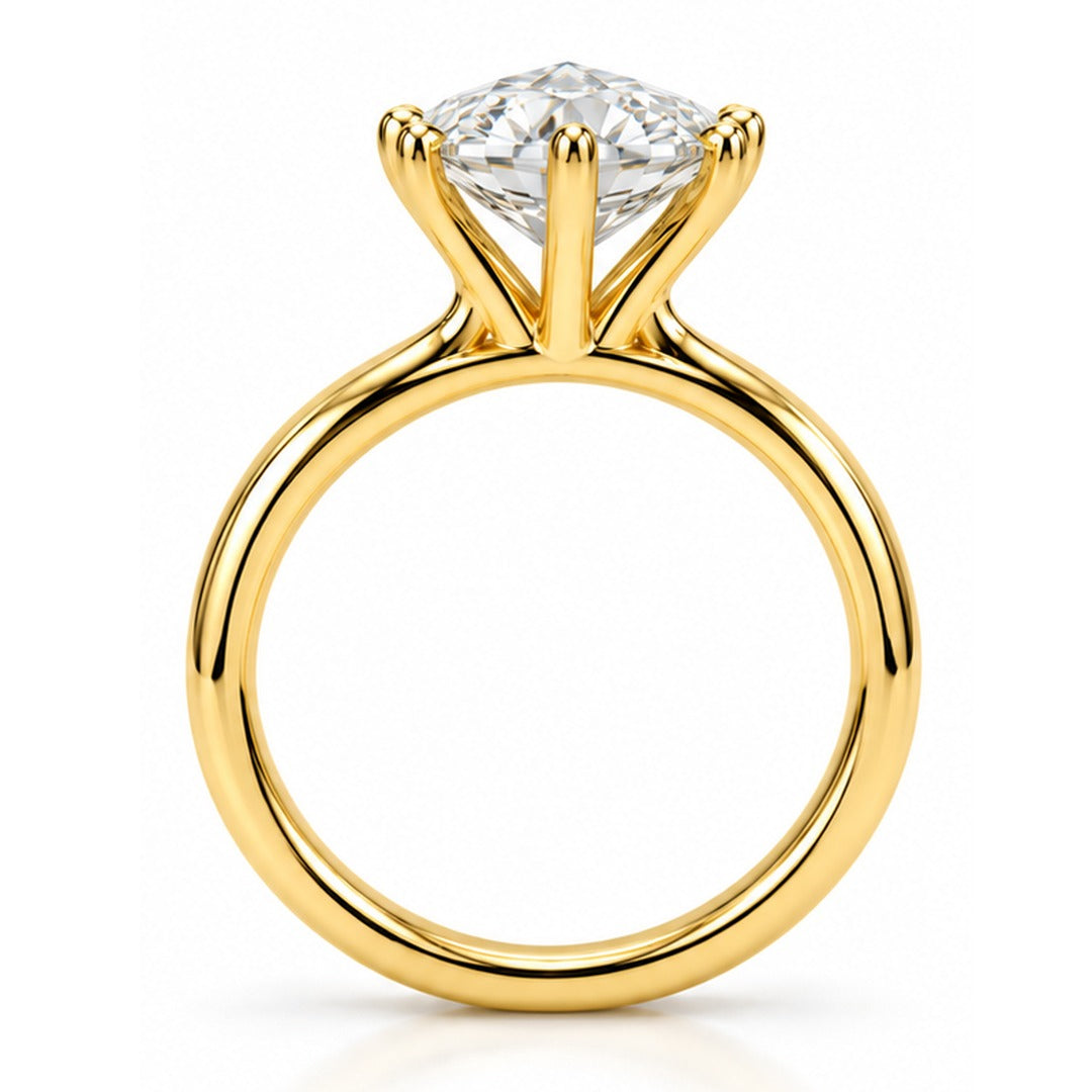 Raffi&Co.® 14K Yellow Gold 3.01 ct Marquise Lab Grown Diamond Solitaire Engagement Ring — angle view