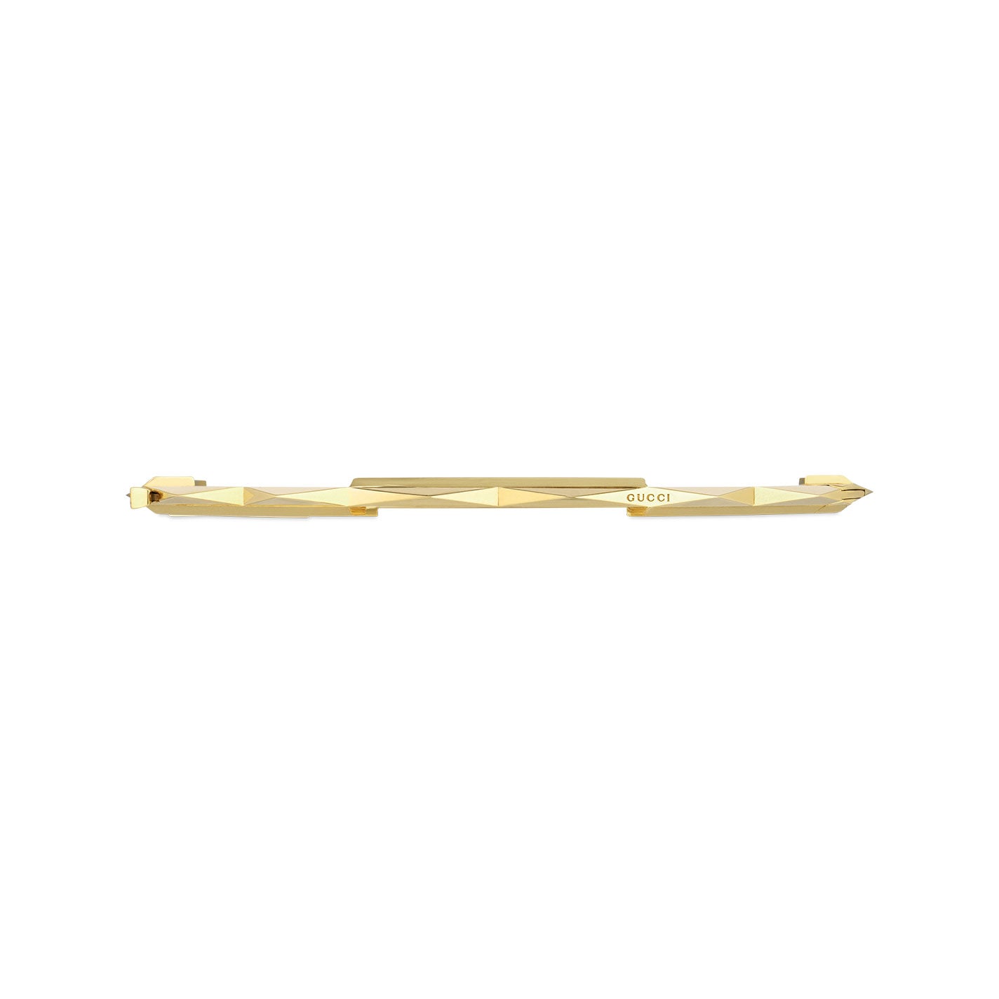 Gucci Link to Love 18K Yellow Gold Studded Bangle
