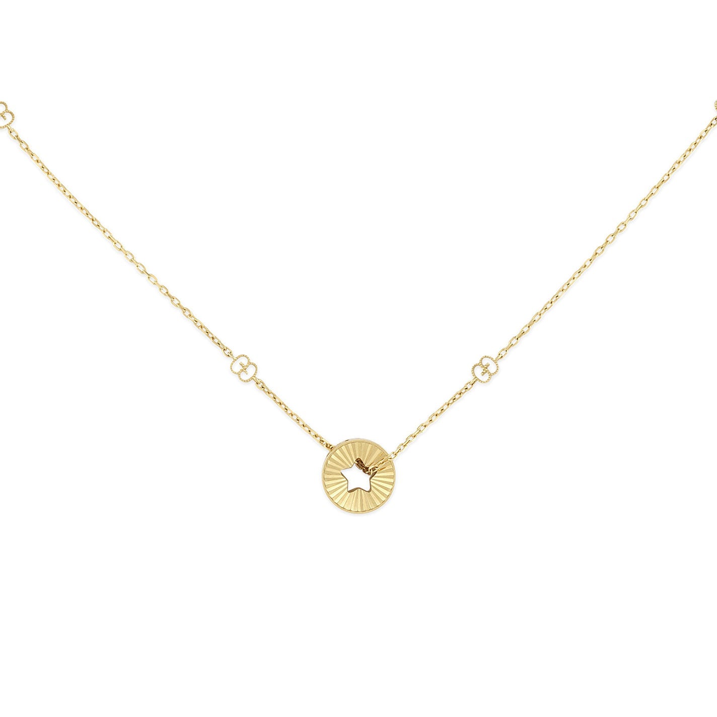 Gucci Icon Star 18K Yellow Gold Necklace Pendant