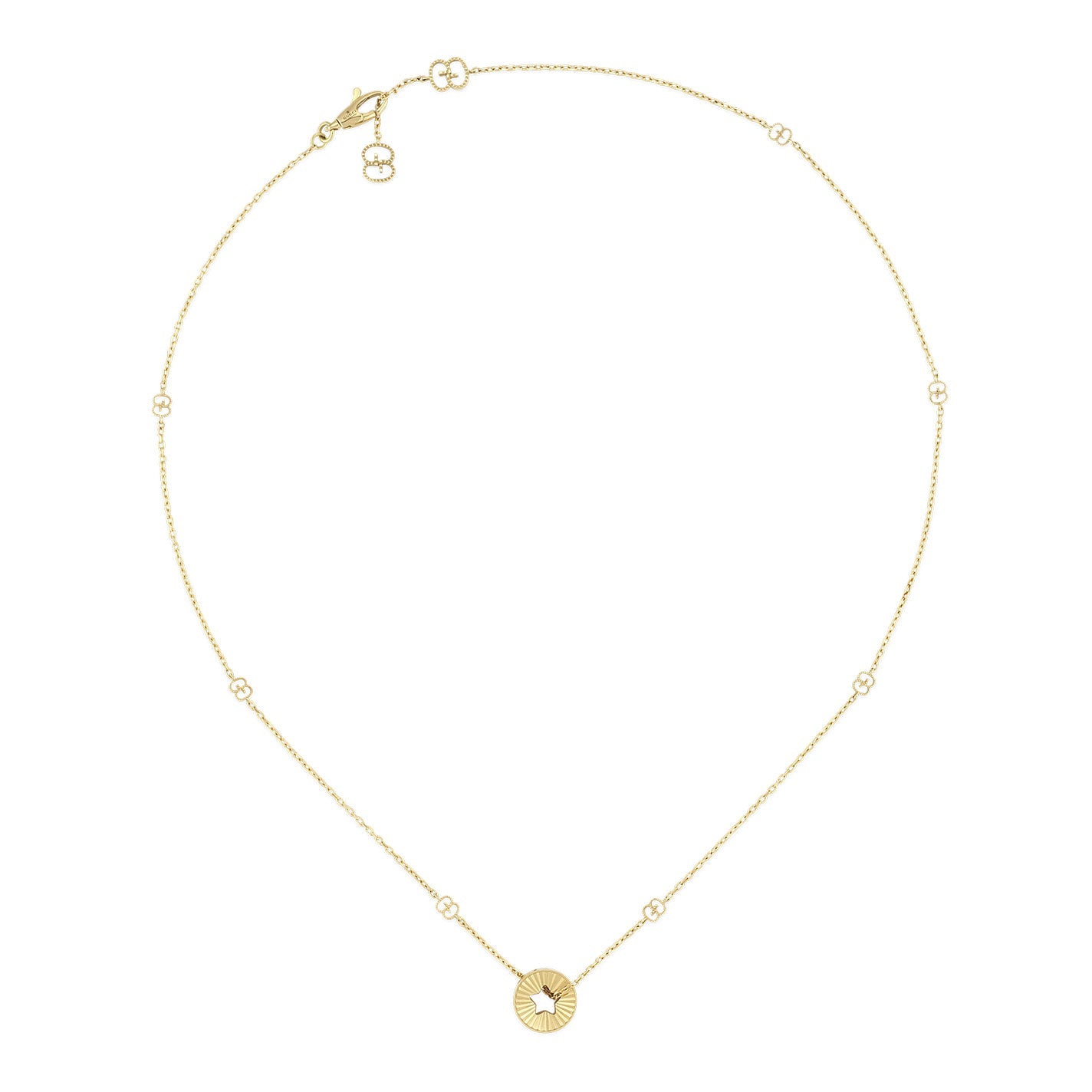 Gucci Icon Star 18K Yellow Gold Necklace Pendant
