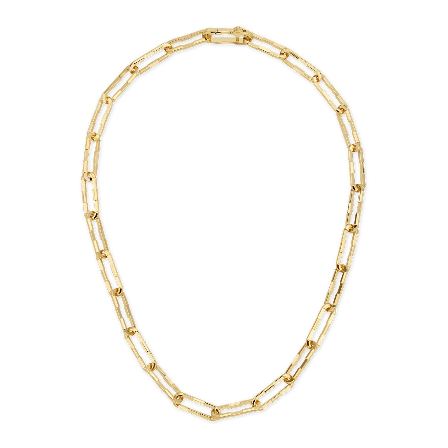Gucci Link to Love 18K Yellow Gold Wide Chain Necklace