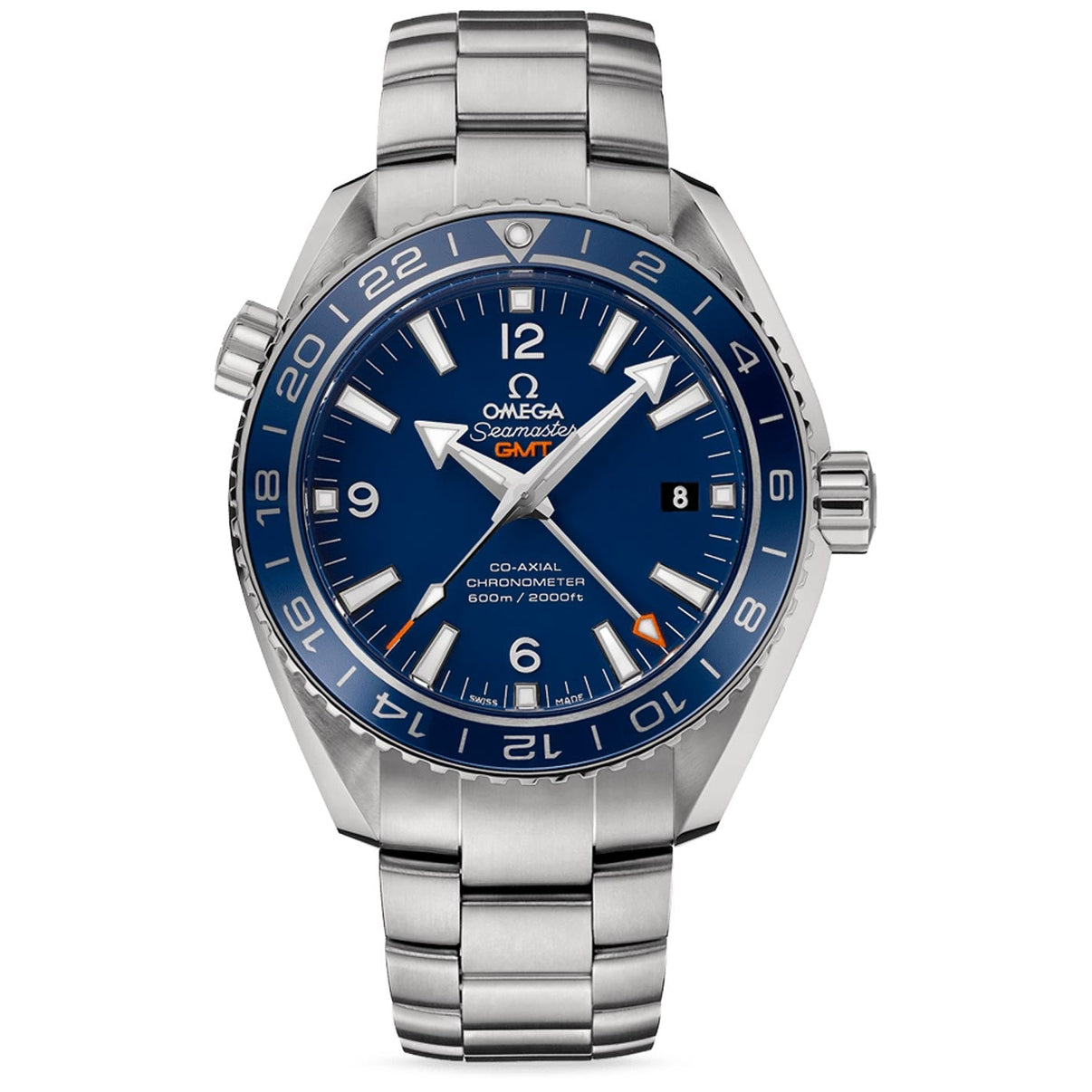 Planet Ocean 600M Seamaster Titanium Chronometer Watch 232.90.44.22.03 ...